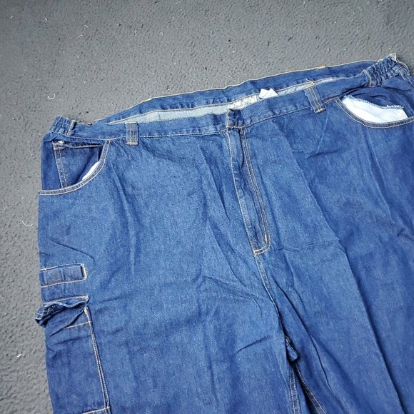 Liberty Blues Denim Jean Shorts Mens Size 54 Big & Tall Blue Cotton Cargo - Picture 2 of 8